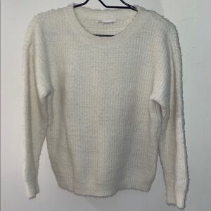 Korye fuzzy white sweater